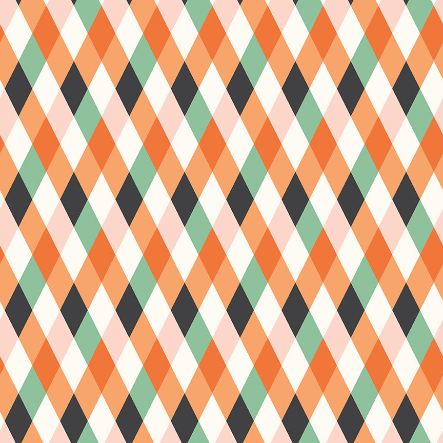 Fabric Riley Blake Multi Diamonds Frank and Friends by the Quarter Yard C17473-MULTI