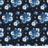 Fabric Riley Blake Navy Main Blue Blooms and Threads by the Quarter Yard C17120-NAVY