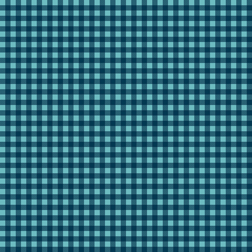 Blue and green checkered pattern