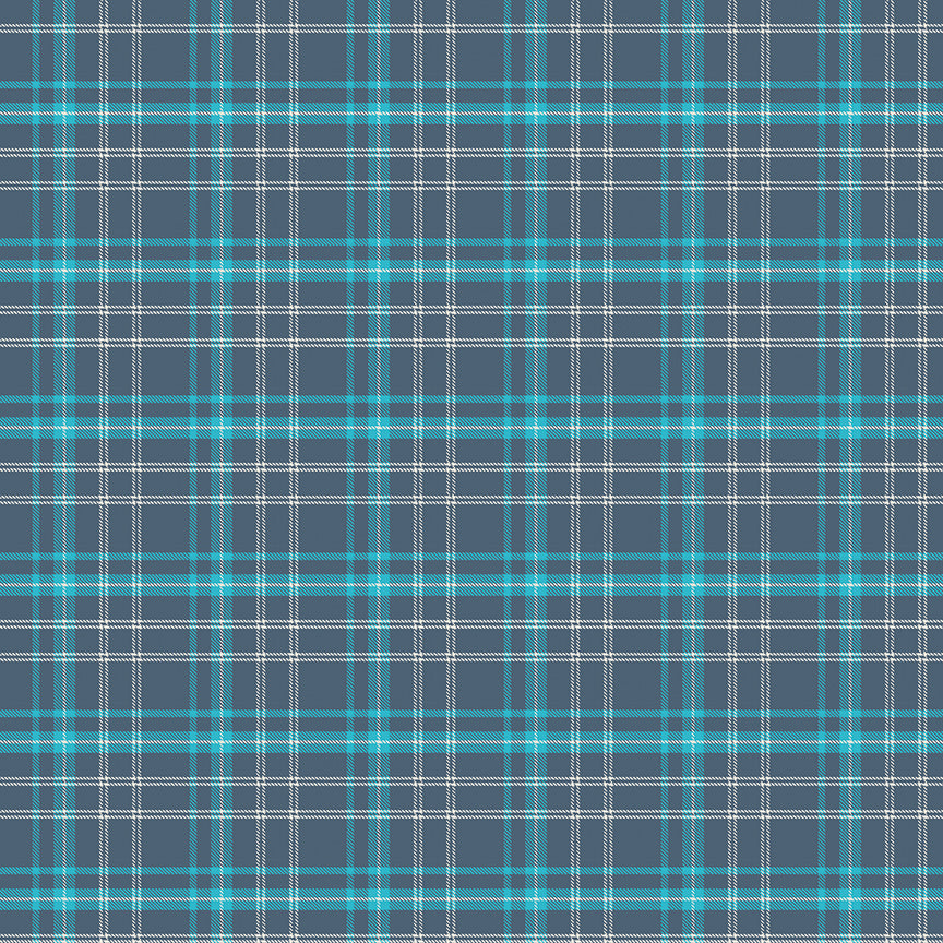 Fabric Riley Blake Navy Plaid Happy Haven by the Quarter Yard C17625-NAVY