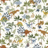 Fabric Riley Blake Off White Jungle Dinos Cretaceous Designer Flannel by the Quarter Yard F17505-OFFWHITE