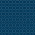 Pattern of white circles and stars on a blue background