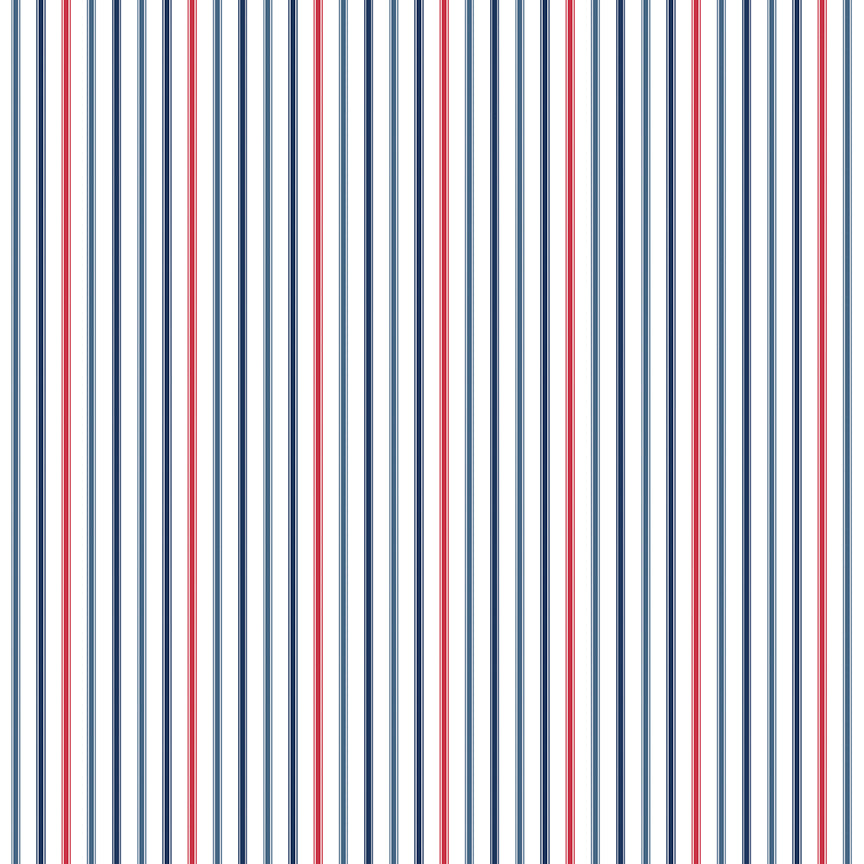 Fabric Riley Blake Patriotic Ticking Stripe Seasonal Basics by the Quarter Yard C775-PATRIOTIC