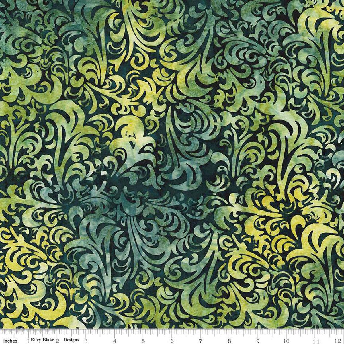 Fabric Riley Blake Peridot Fern Twirl & Swirl Elemental Batiks by the Quarter Yard BT21900-325