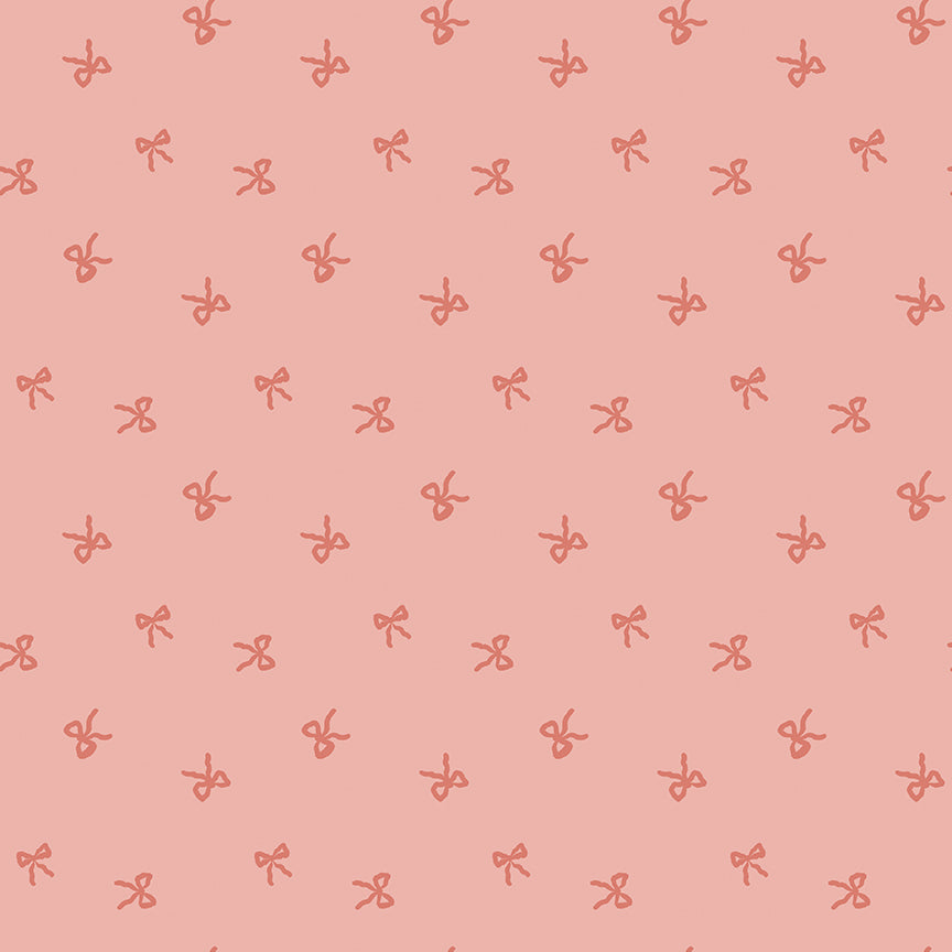 Fabric Riley Blake Pink Bows Sweet Cotton Tales Designer Flannel by the Quarter Yard F17510-PINK
