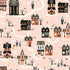 Fabric Riley Blake Pink Houses Frank and Friends by the Quarter Yard C17471-PINK