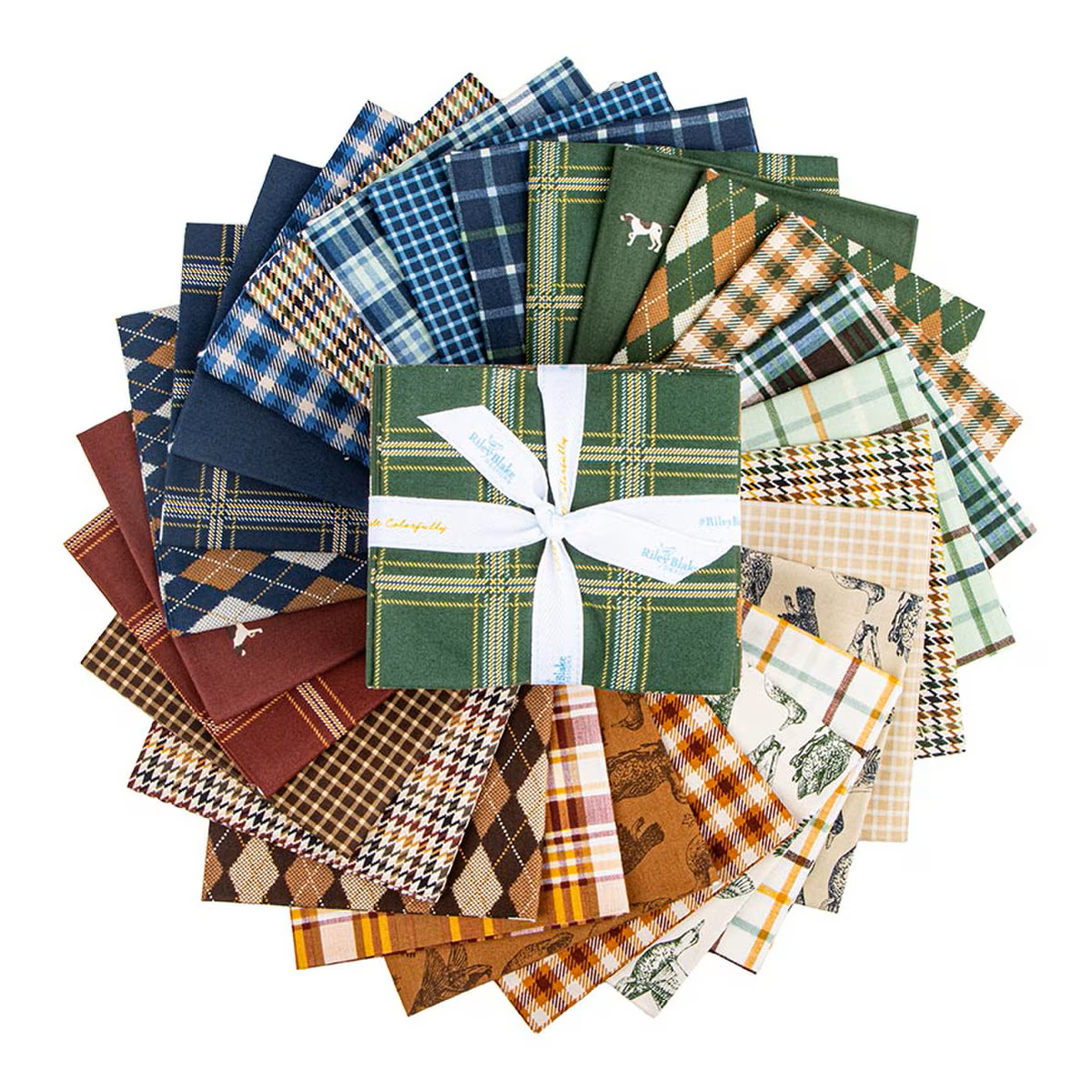 Fabric Riley Blake Plaid-Venture Club 27pc Fat Quarter Bundle FQ-17040-27