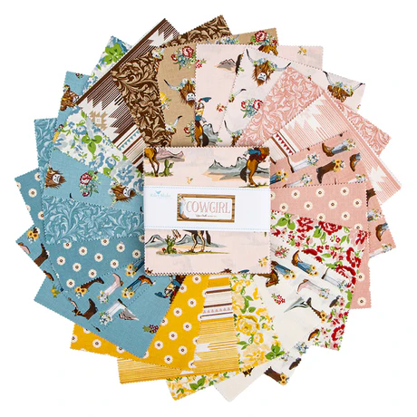Fabric Riley Blake Precuts Cowgirl 5" Stacker 5-17480-42