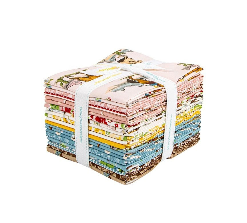 Fabric Riley Blake Precuts Cowgirl Fat Quarter Bundle FQ-17480-21
