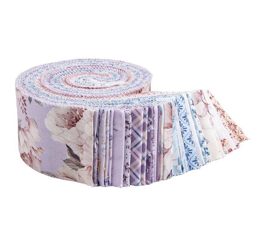 Fabric Riley Blake Precuts Daybreak on the Prairie 2.5" Strip Rolie Polie RP-17680-40