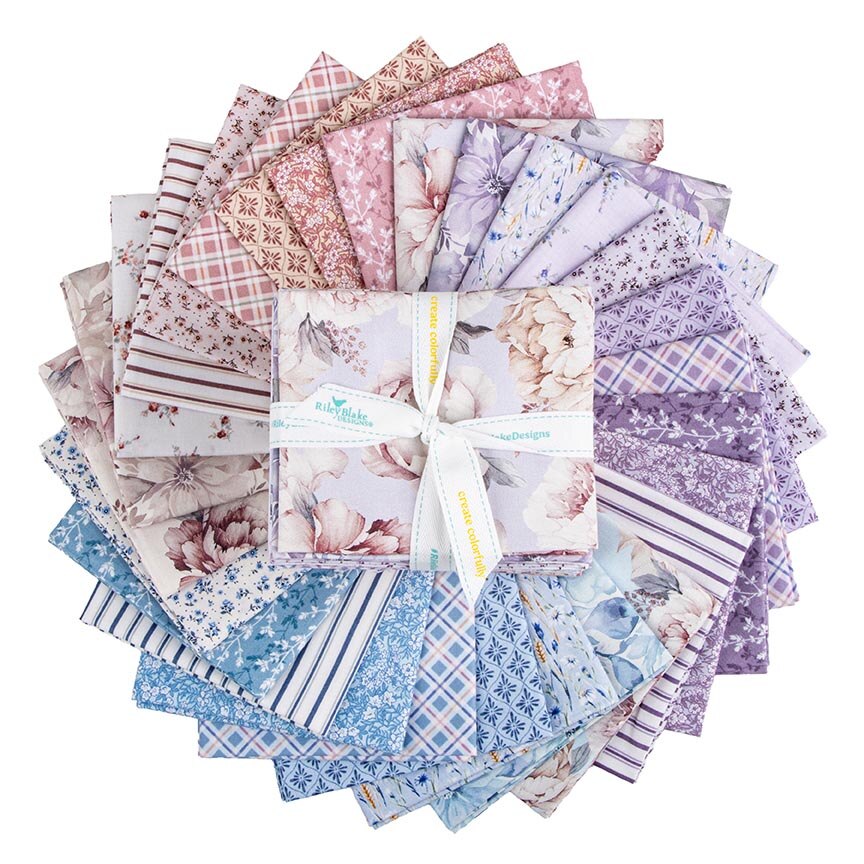 Fabric Riley Blake Precuts Daybreak on the Prairie Fat Quarter Bundle FQ-17680-28