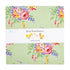 A folded fabric bundle from Riley Blake Designs featuring a light green polka dot background with colorful floral prints, wrapped in a white paper band labeled 'Dear Sweethearts American Jane'.