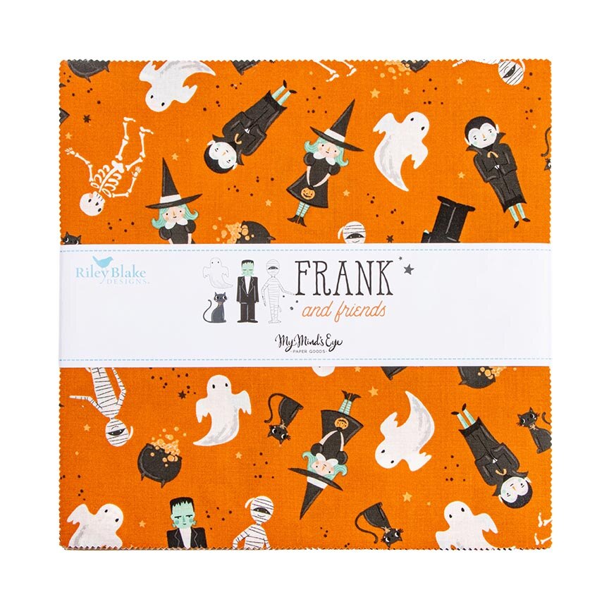 Fabric Riley Blake Precuts Frank and Friends 42pc 10" Stacker 10-17470-42