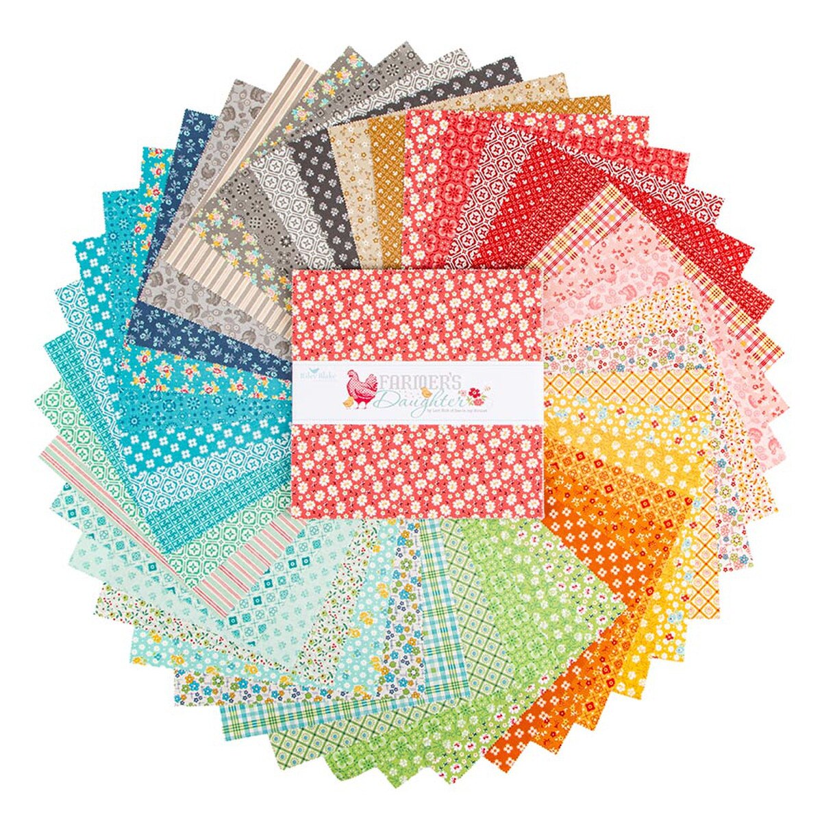 Fabric Riley Blake Precuts Lori Holt Farmer's Daughter 42pc 10" Stacker 10-17160-42