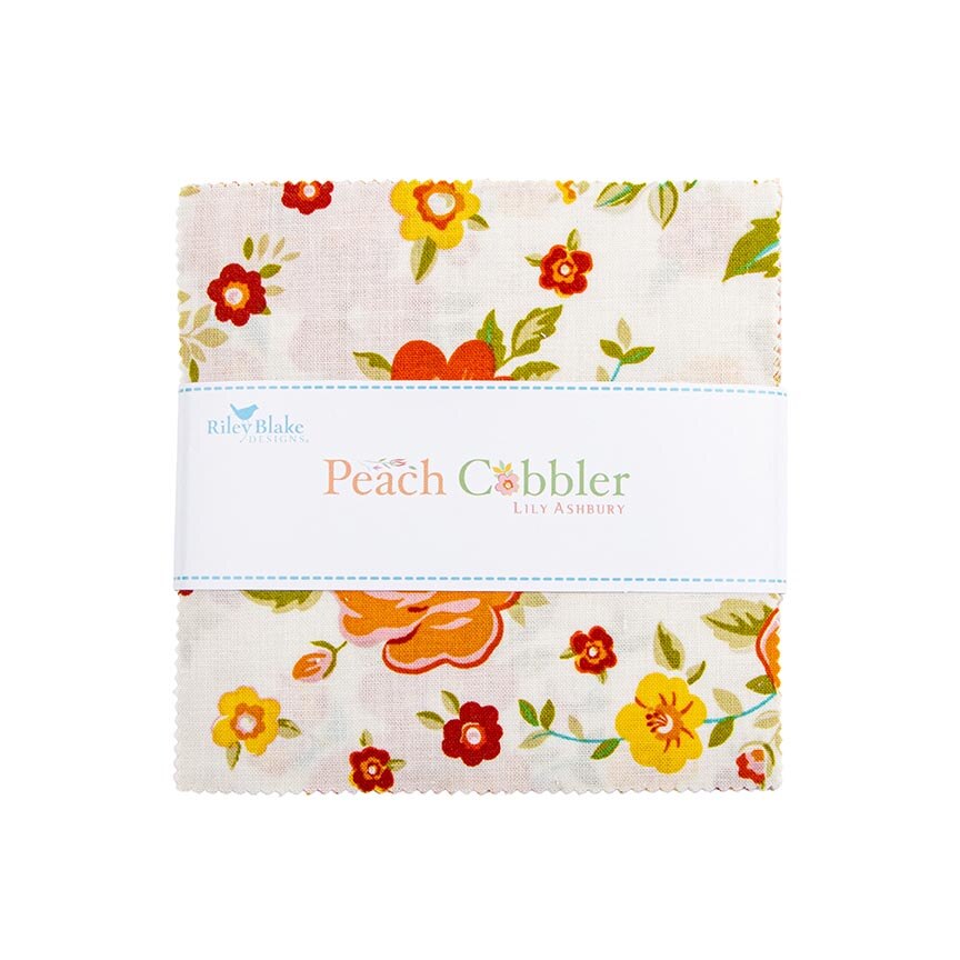 Fabric Riley Blake Precuts Peach Cobbler 5" Stacker 5-17420-42
