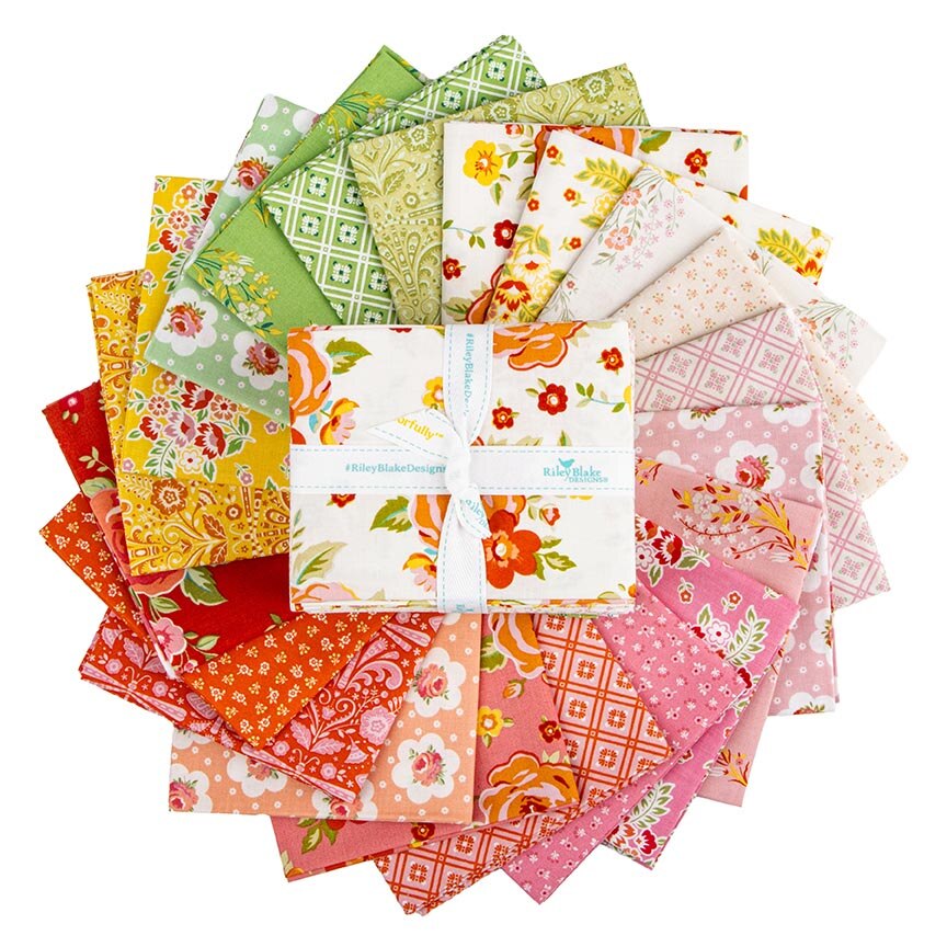 Fabric Riley Blake Precuts Peach Cobbler Fat Quarter Bundle FQ-17420-21