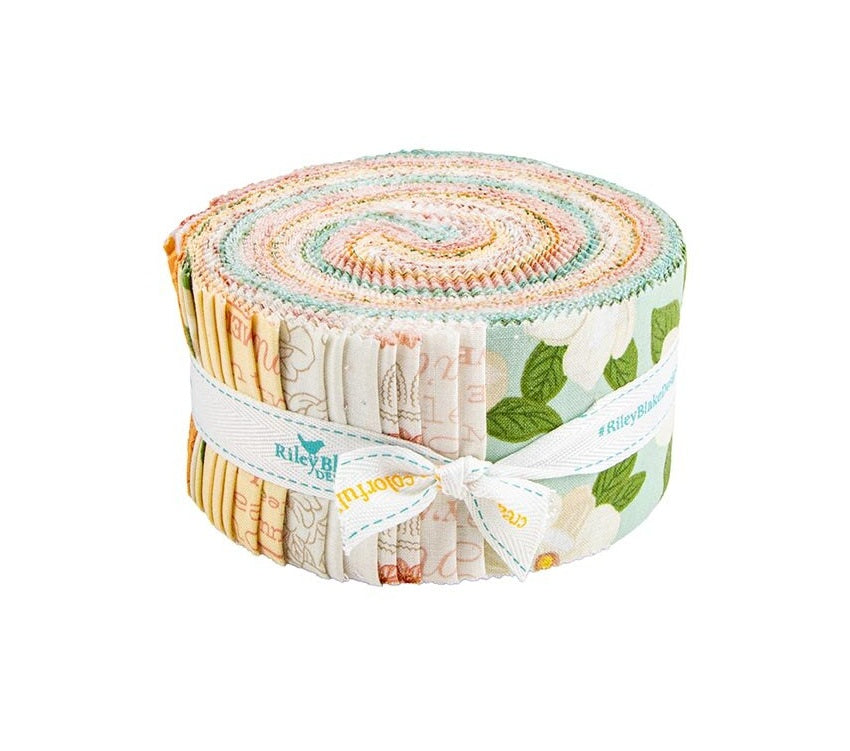 Fabric Riley Blake Precuts Southern Charm 40pc 2.5" Strip Rolie Polie RP-17440-40
