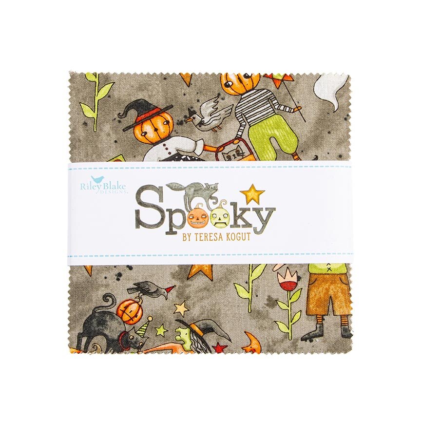 Fabric Riley Blake Precuts Spooky 42pc 5" Stacker 5-17570-42