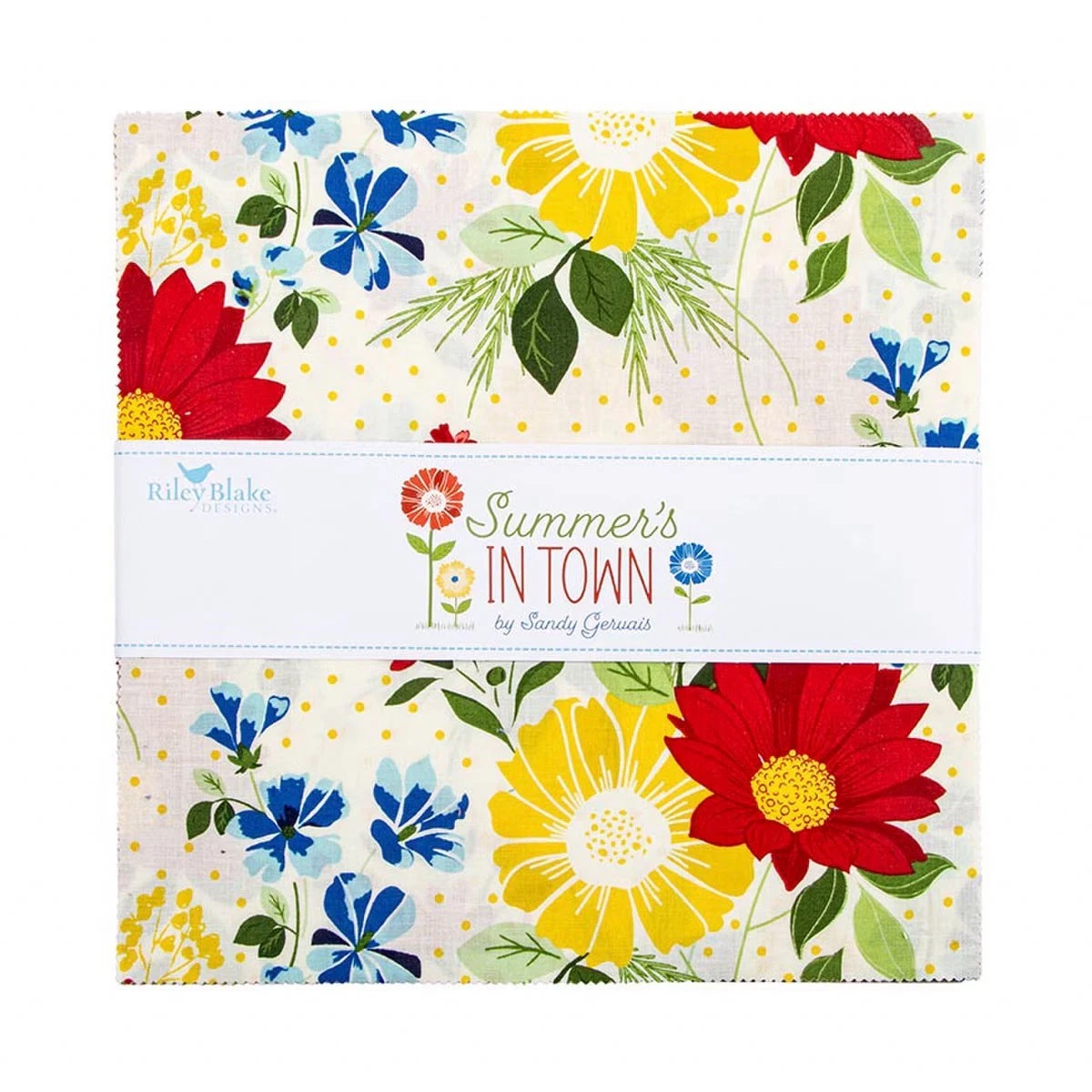 Fabric Riley Blake Precuts Summer's In Town 10" Stacker 10-17530-42