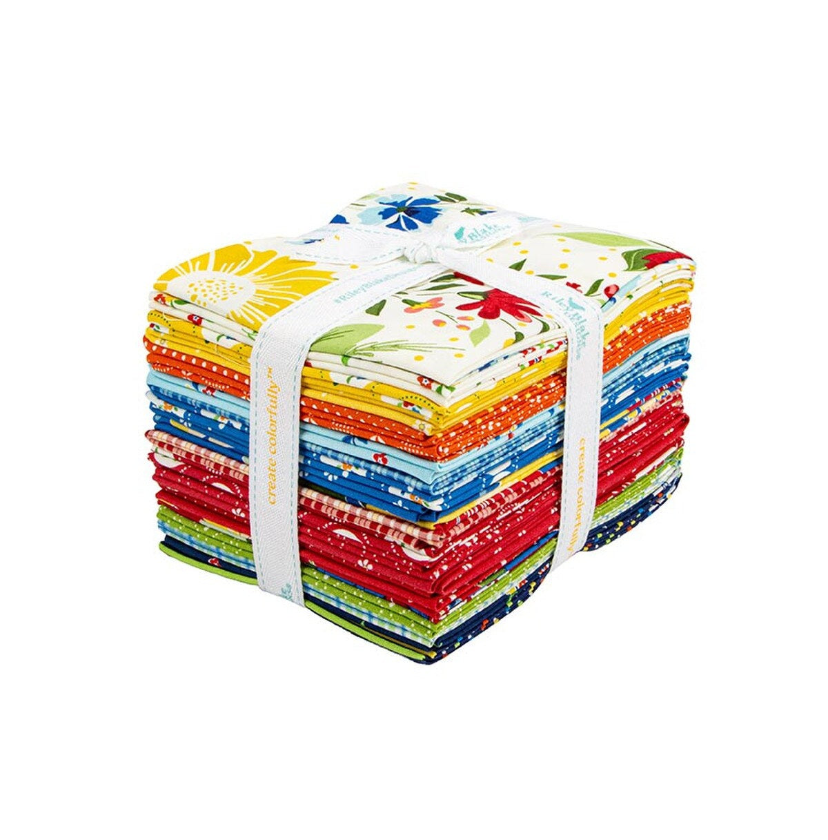 Fabric Riley Blake Precuts Summer's In Town Fat Quarter Bundle FQ-17530-21