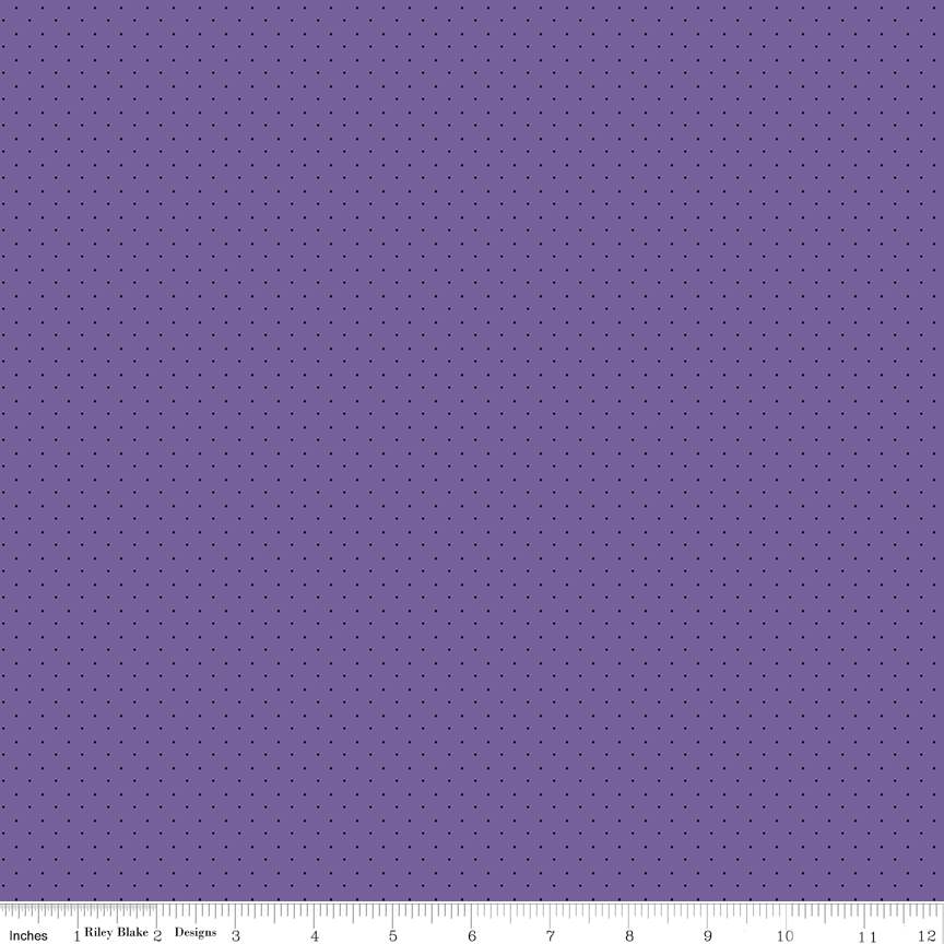 Fabric Riley Blake Purple American Jane Pindots by the Quarter Yard C840-PURPLE