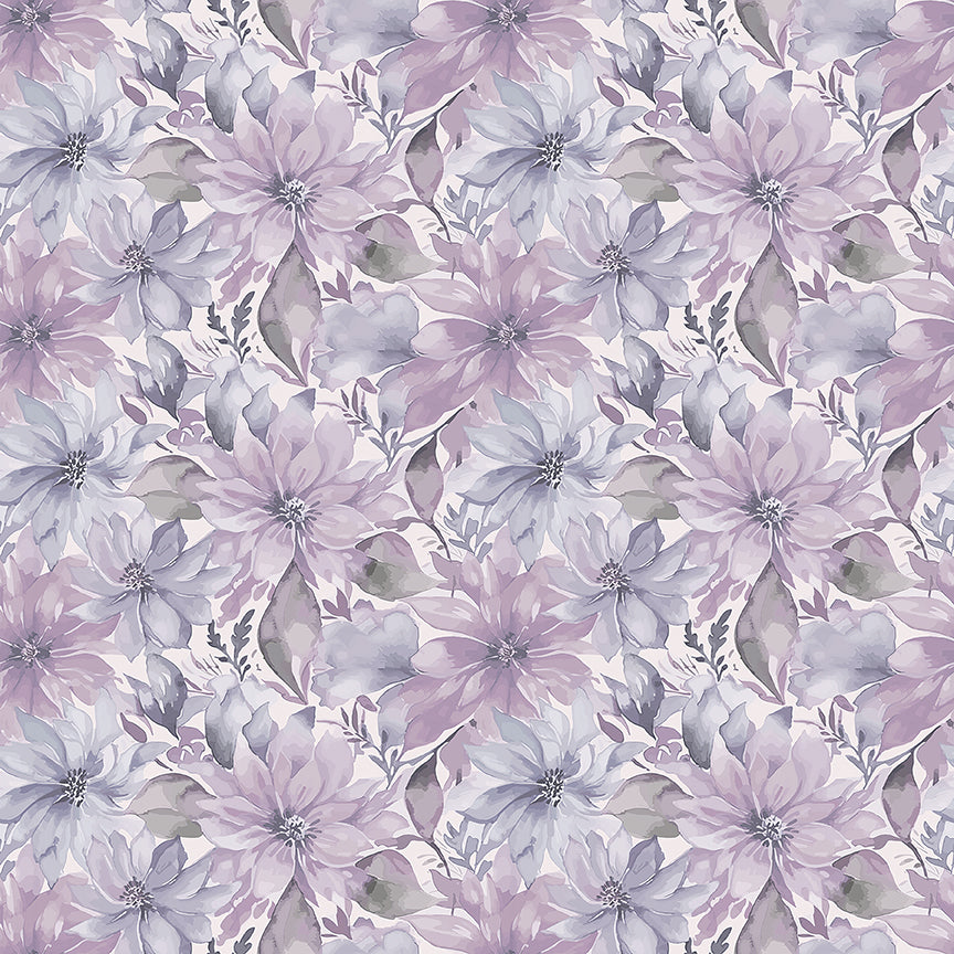 Fabric Riley Blake Purple Floral Daybreak on the Prairie by the Quarter Yard CD17681-PURPLE