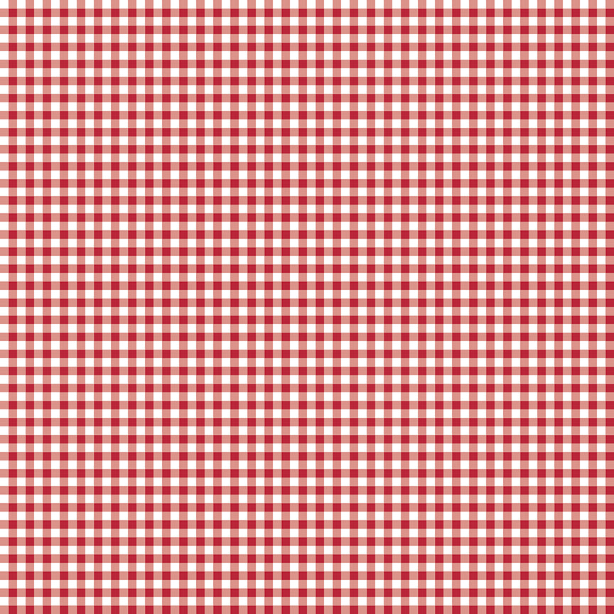 Red and white checkered pattern