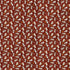 Pattern of white mice and yellow stars on a red background