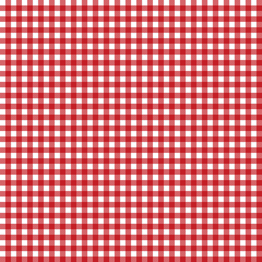 Red and white checkered pattern