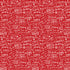 Red background with white winter-themed text and snowflake patterns