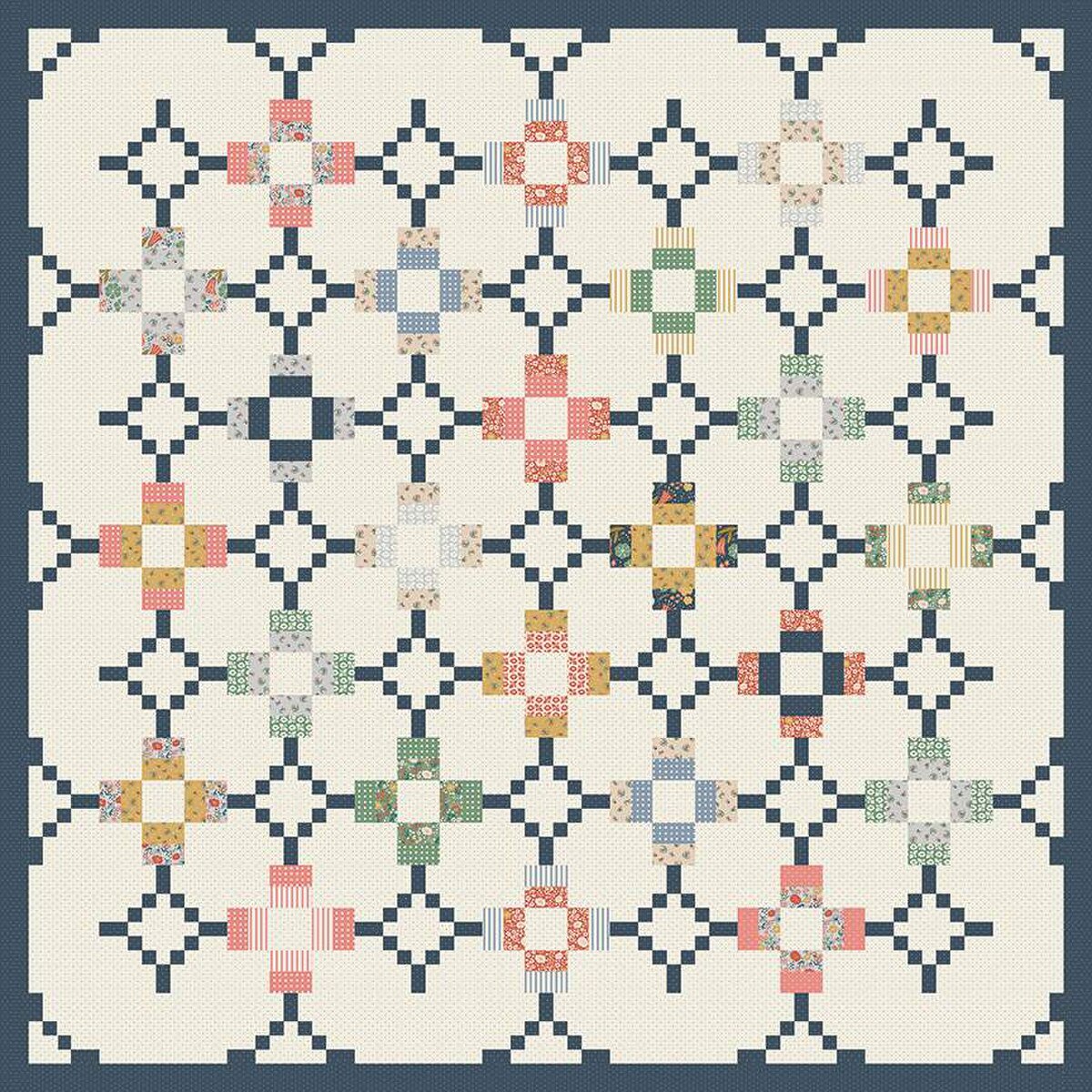 Fabric Riley Blake Sandy Gervais Ebb and Flow Quilt Kit KT-16600