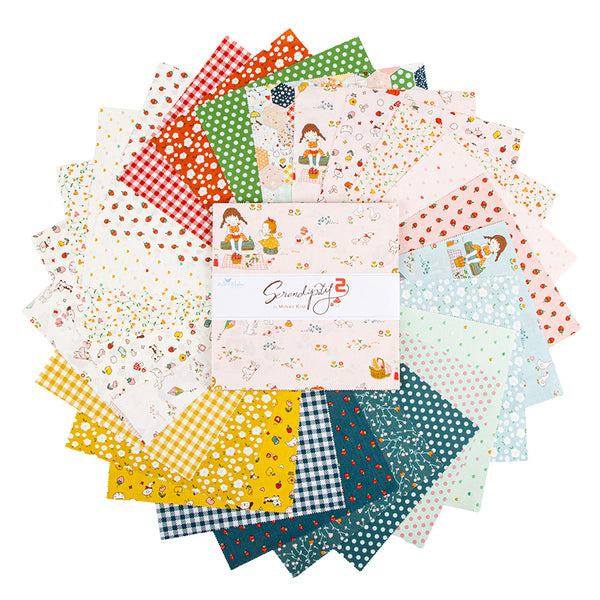 Fabric Riley Blake Serendipity 2 42pc 10" Stacker 10-17300-42