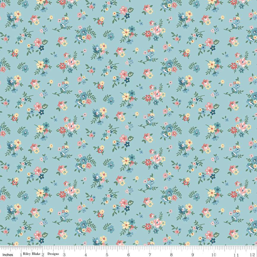 Fabric Riley Blake Songbird Ditsy Floral Mary Catherine by the Quarter Yard C16703-SONGBIRD