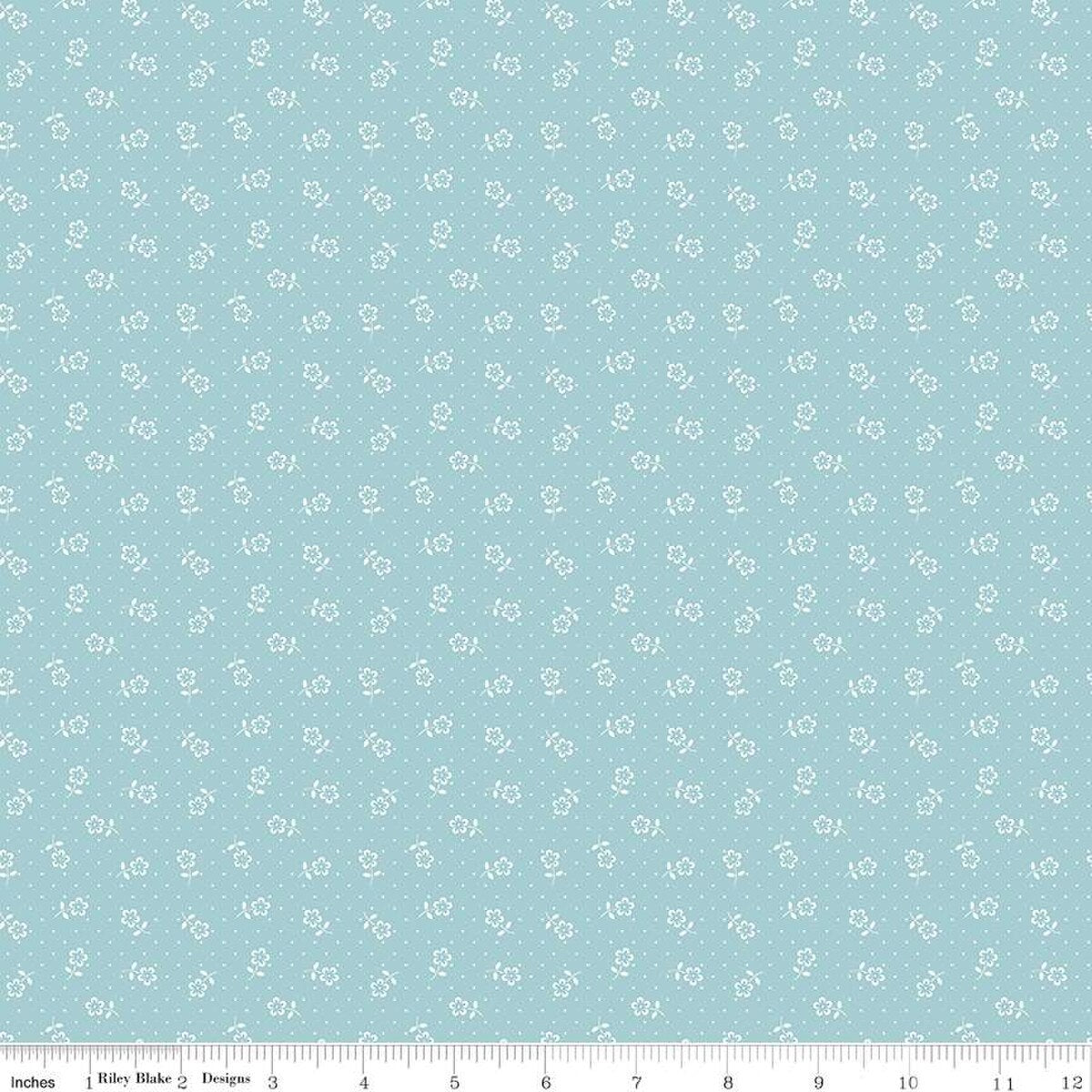 Fabric Riley Blake Songbird Flower Dots Mary Catherine by the Quarter Yard C16705-SONGBIRD