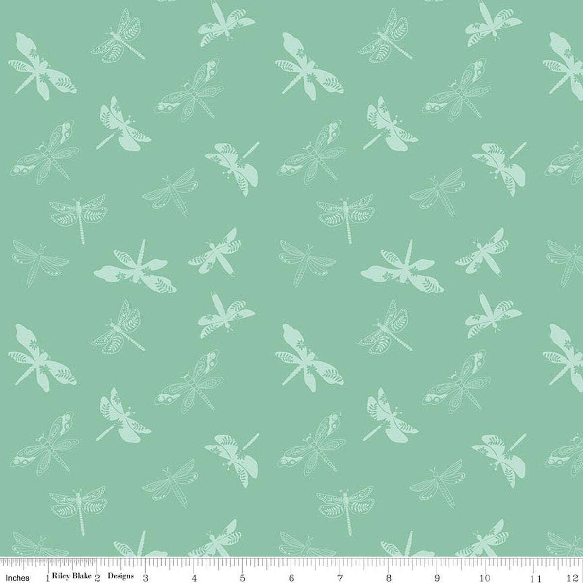 Fabric Riley Blake Songbird Libelluas Awakening by the Quarter Yard C17102-SONGBIRD