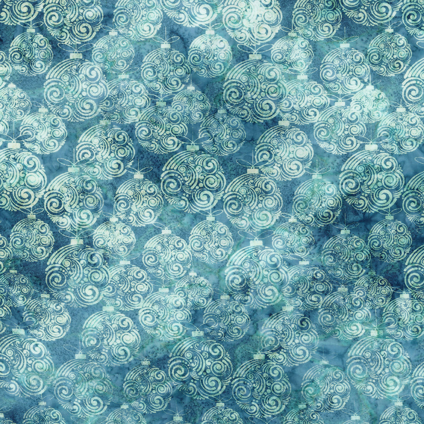 Fabric Riley Blake Sparkle Blue Calm Express Yourself! Holiday Sparkle Expressions Batiks by the Quarter Yard BT23556-301
