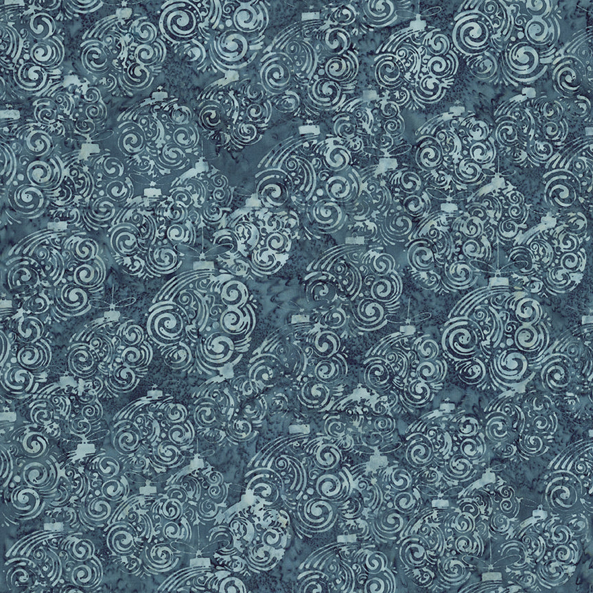Fabric Riley Blake Sparkle Stone Blue Express Yourself! Holiday Sparkle Expressions Batiks by the Quarter Yard BT23554-297