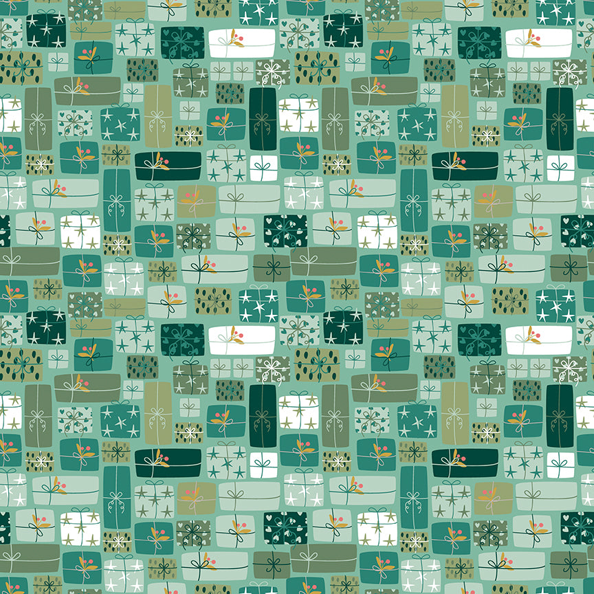 Fabric Riley Blake Spearmint Gifts of Giving Nutcracker Tradition by the Quarter Yard C17675-SPEARMINT