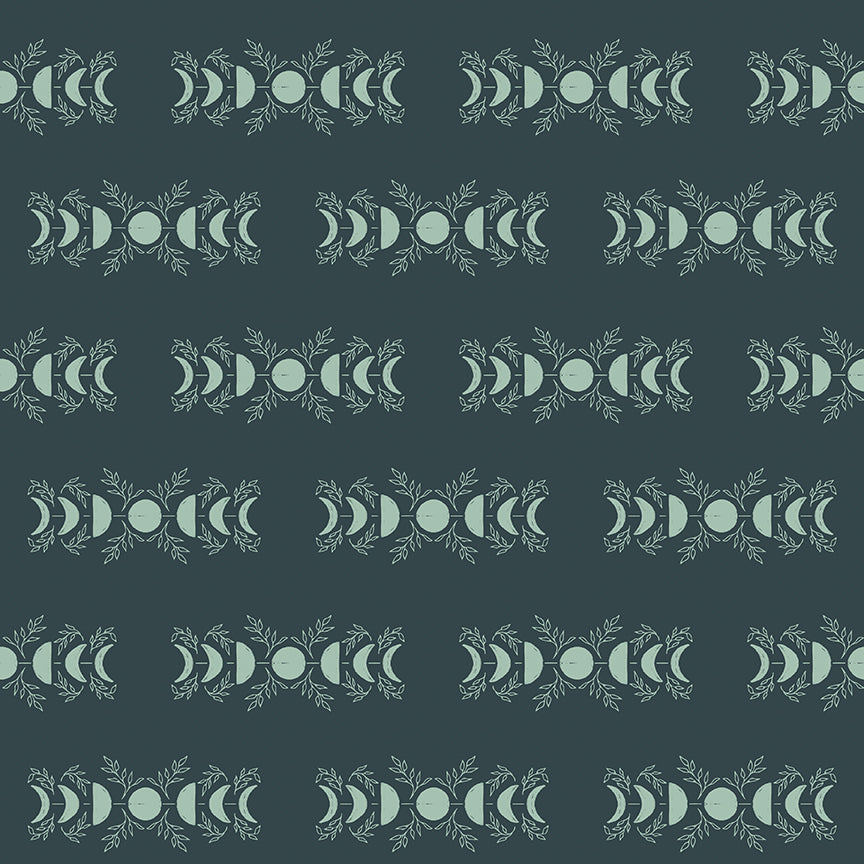 Fabric Riley Blake Teal Celestial The Apothecary by the Quarter Yard C17552-TEAL