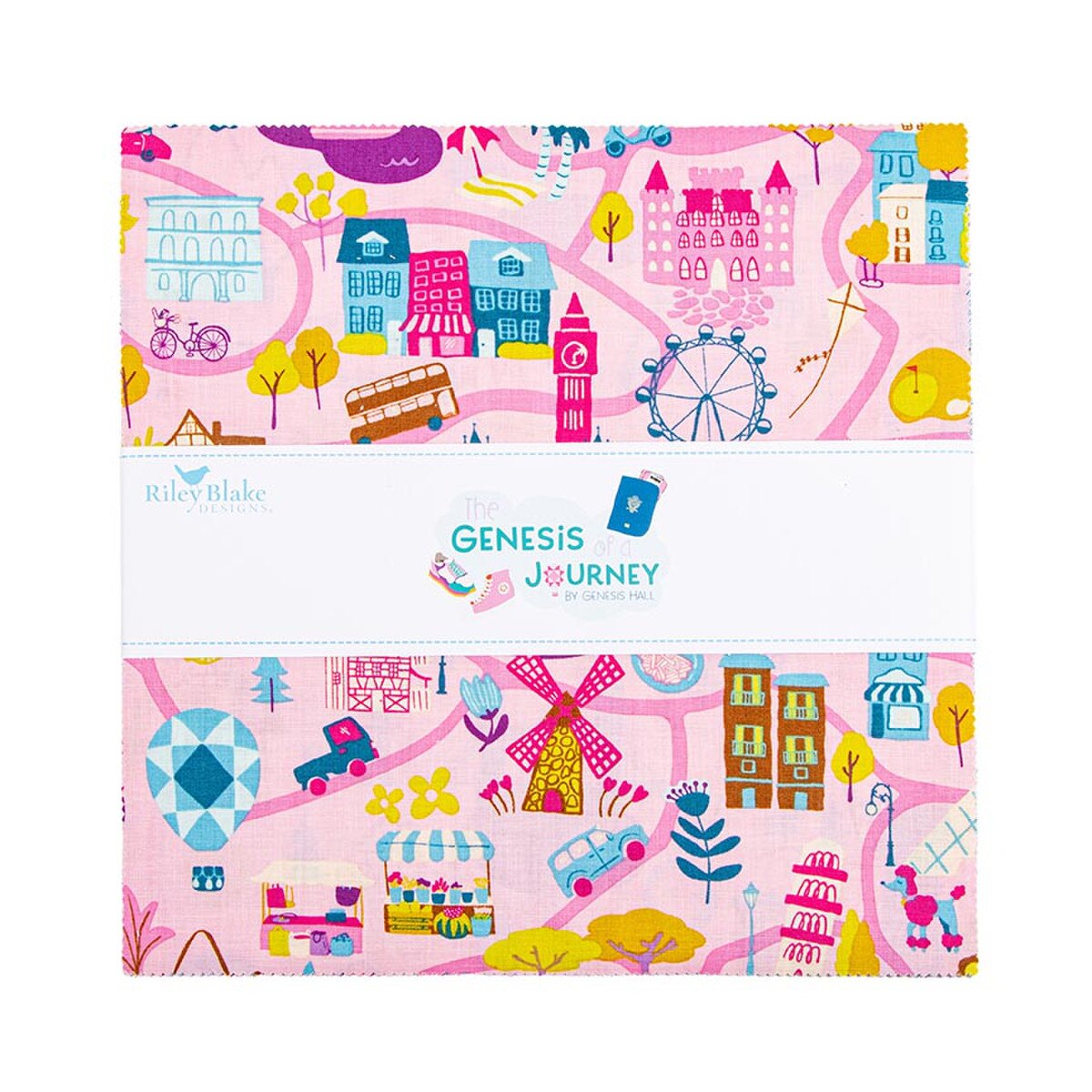 Fabric Riley Blake The Genesis of a Journey 42pc 10" Stacker 10-16930-42