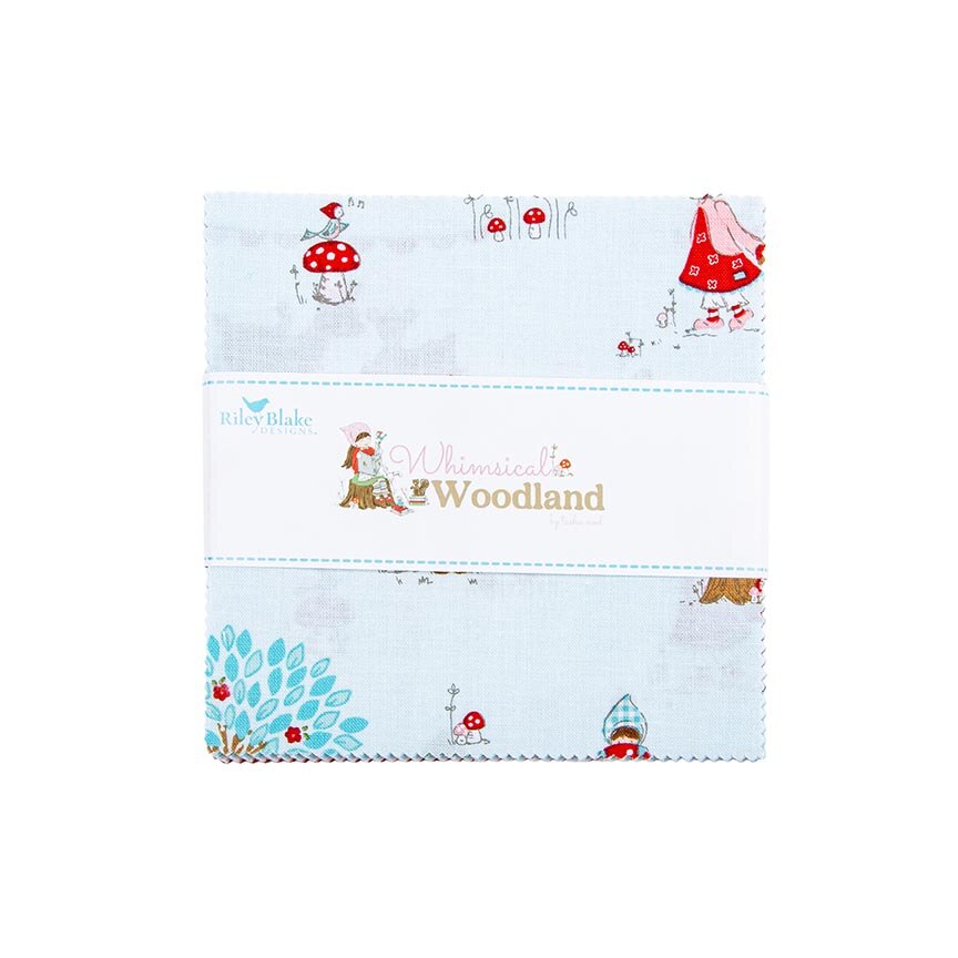 Fabric Riley Blake Whimsical Woodland 42pc 5" Stacker 5-17640-42