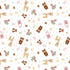 Fabric Riley Blake White Animal Toss Baby Girl Designer Flannel by the Quarter Yard F17501-WHITE