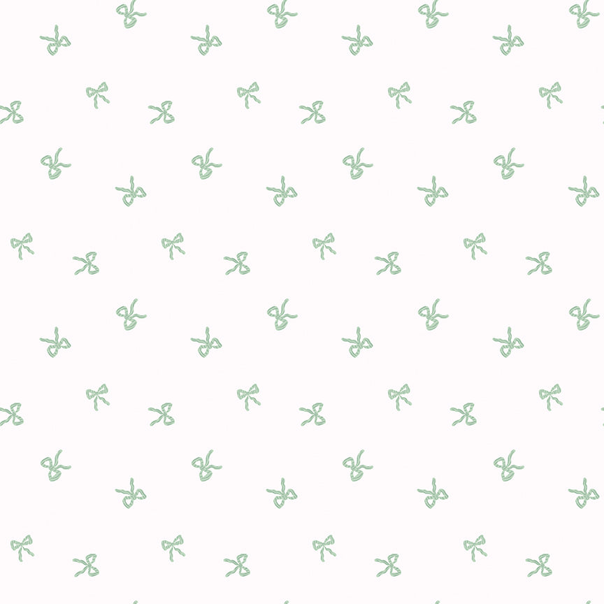 Fabric Riley Blake White Bows Sweet Cotton Tales Designer Flannel by the Quarter Yard F17510-WHITE