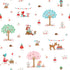 Fabric Riley Blake White Main Whimsical Woodland by the Quarter Yard C17640-WHITE