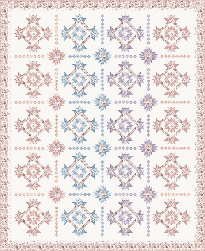 Fabric Riley Blake Wildflower Fields Quilt Kit KT-17680