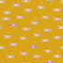 Pattern of vintage radios and music notes on a yellow background