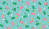 Colorful yarn pattern on a blue background