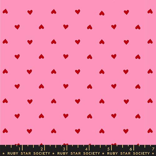 Fabric Ruby Star Society Flamingo Hearts Trinketry by the Quarter Yard RS0091-27