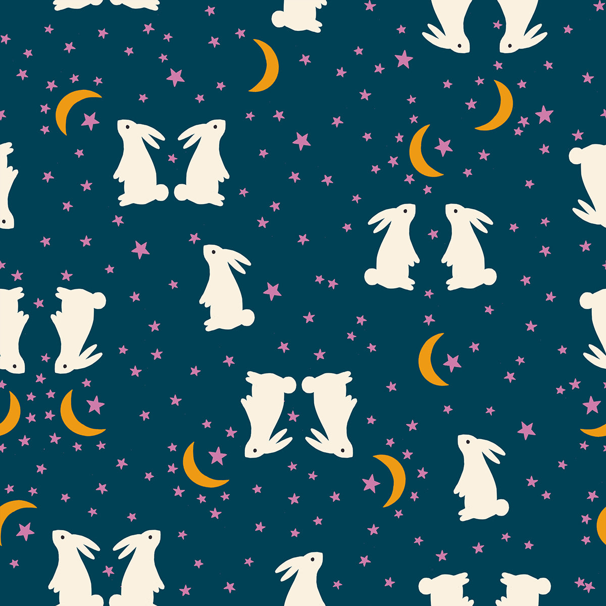 Fabric Ruby Star Society Galaxy Bunnies Mystic Fable by the Quarter Yard RS4147-14