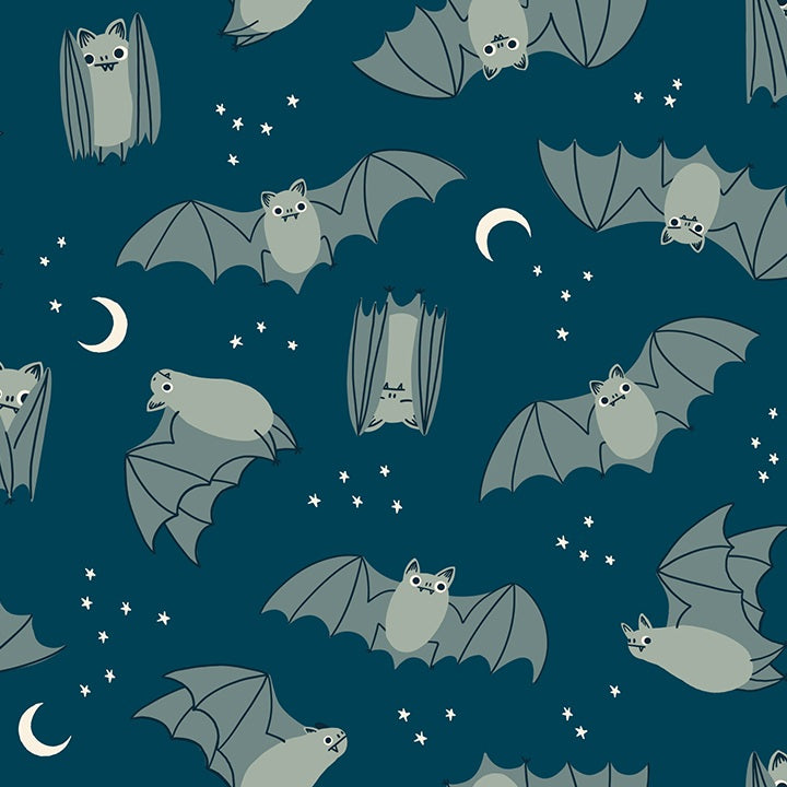 Fabric Ruby Star Society Galaxy Fat Bats Freaky Familiars by the Quarter Yard RS5194-14